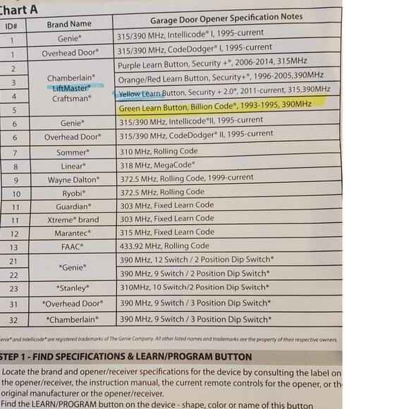 New Genie Universal Series Keypad Garage Door Opener Wireless Entry System - Picture 6 of 9